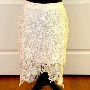 Off white lace skirt by Lush.